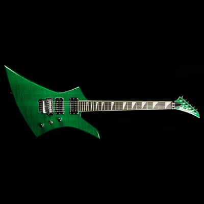 Used 2007 Jackson USA Select Series Kelly Electric Guitar Trans Green image 2
