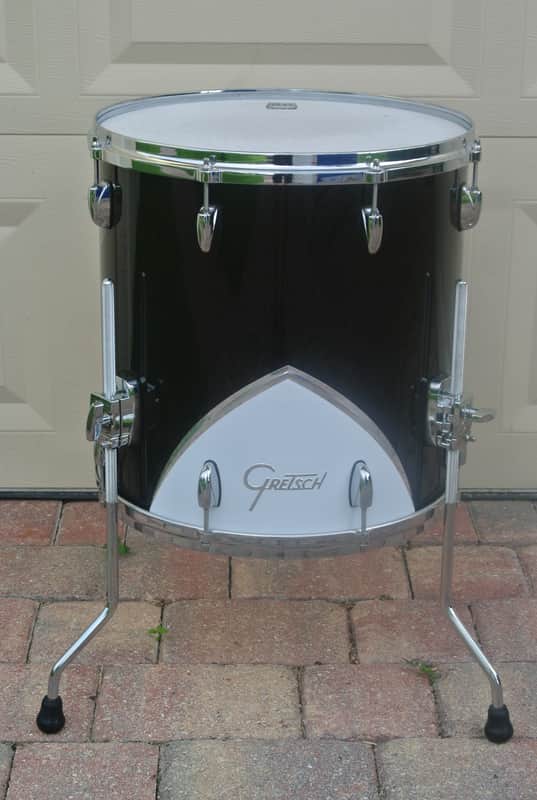 GRETSCH RENOWN '57 16" FLOOR TOM in MOTOR CITY BLACK for YOUR DRUM SET! RL915 image 1