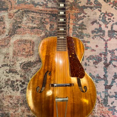 Harmony H1414 Patrician 1940 - 1954 - Striped Natural Acoustic Archtop with HSC image 2