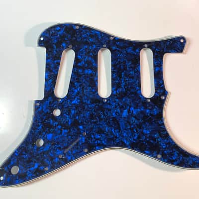 Fender 4-Ply MOTO Stratocaster Pickguard - Blue Pearloid image 1