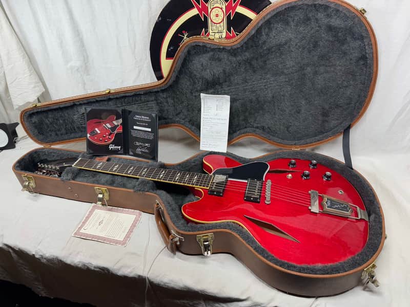 Gibson ARTLARDNH1 Limited Edition Trini Lopez ES-335 Semi-Hollowbody Guitar with Case - #68 of 250 2014 - Cherry