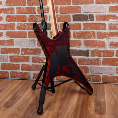 Jackson USA Custom Shop Warrior 27 Fret Built For Oli Herbert Crimson Swirl 2013 w/OHSC image 6