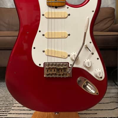 Fender Stratocaster David Gilmour Candy Apple Red Relic 7.2lbs w/ Fender Case imagen 2