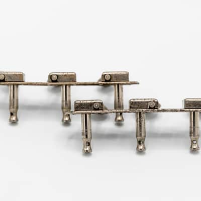 1950s Kluson Deluxe Single Line Strip 3x3 Vintage Tuning Machines Metal Button image 3