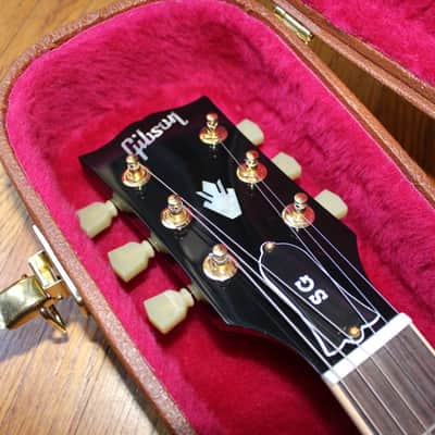 Gibson SG Custom 3-Pickup SGS3 Black w/Gold Hardware, Maestro Sideways Vibrato Tremolo, Case, COA image 7