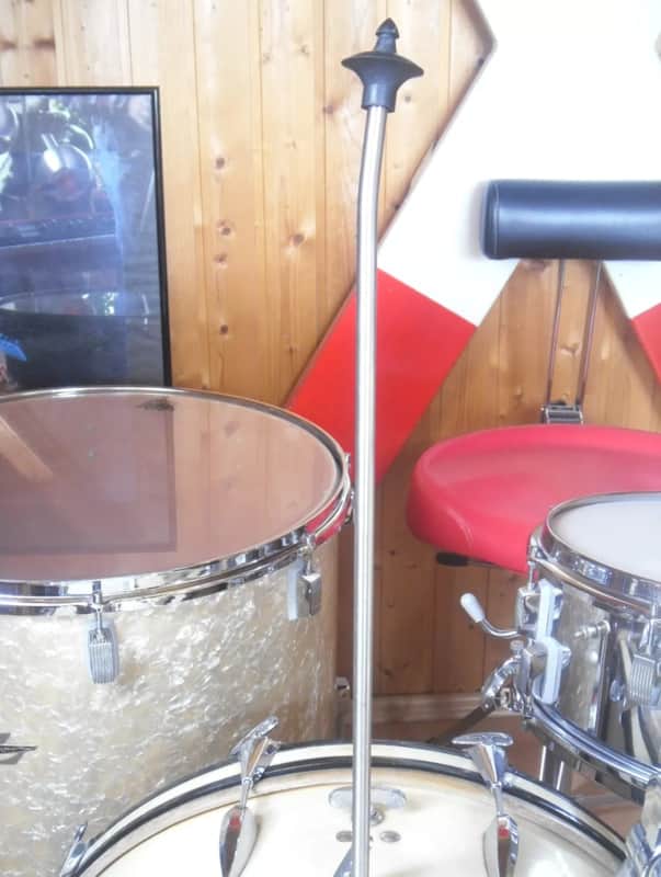 TROMSA Cymbal stand / mount for bass drum 50s-60s - Classic chrome image 1