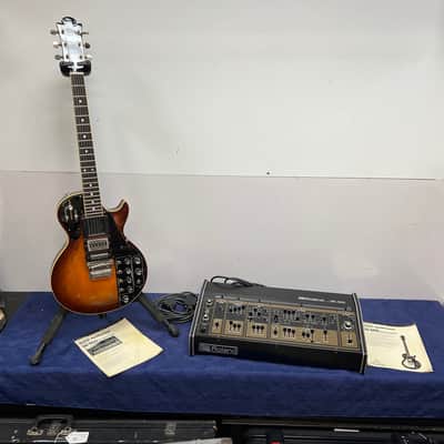 Vintage Roland Paraphonic Electric Guitar Synthesizer GS-500 and GR-500 Set with Cable and Instructions