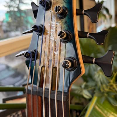 Ibanez SRAS7-CBS Bass Workshop Hybrid Fretless Soundgear 2023 - Present - Cosmic Blue Starburst image 11