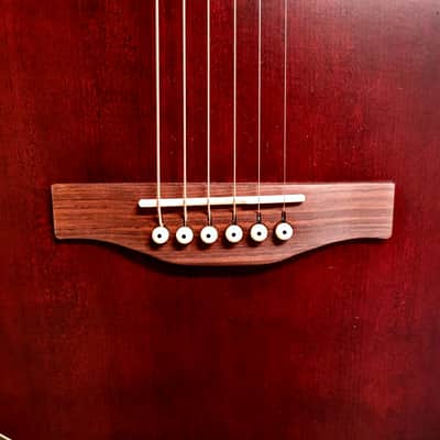 Art&Lutherie Roadhouse Parlor Guitar - Tennessee Red A/E image 7