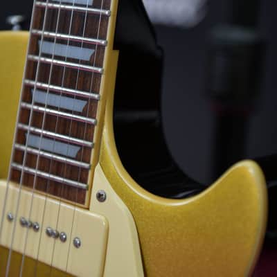 Aria Pro II Gold Top Les Paul p90s '56 Reissue, late 90's image 11