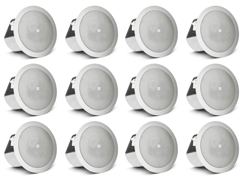 (12) JBL CONTROL 12C/T 3" 15w 70v In-Ceiling Speakers For Restaurant/Bar/Cafe image 1