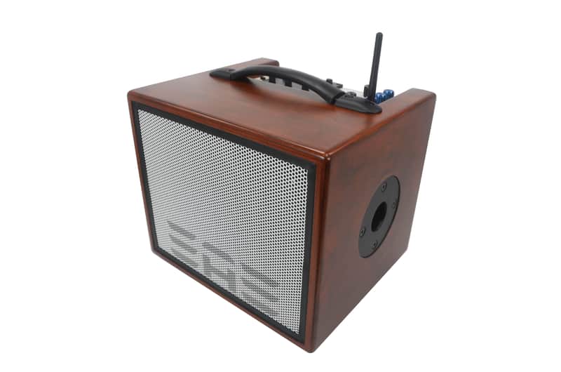 Elite Acoustics EAE D6-8 PRO (Wood) B-stock Acoustic Amp with Six Chan Digital Mixer and Bluetooth  *AC Powered image 1