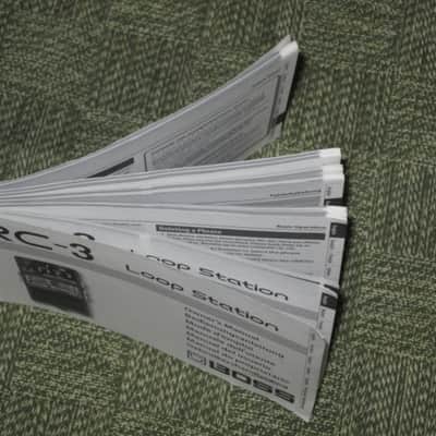 lightly handled genuine Boss Owner's Manual for RC-3 Loop Station (NO pedal / NO other items) specifically from 2012 (172 total pages cover to cover) English, German, French, Italian, Spanish, Portuguese, Dutch image 5