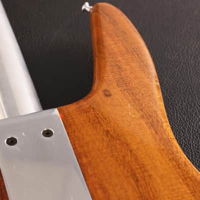 1976 Travis Bean TB2000 Fretless Bass Koa Natural image 15