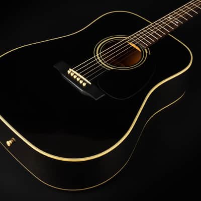 1989 Sigma by Martin DM-4B - Black | Korea Vintage Dreadnought Acoustic Guitar Solid Top | Case image 6
