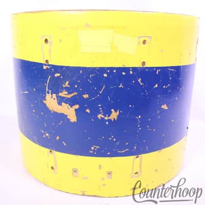 Ludwig 15x12"Floor Tom Drum Shell Vintage 50s 3Ply Mahogany/Maple Marching Snare image 4