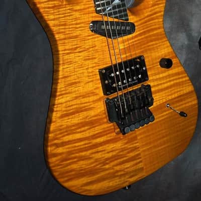 Hamer Californian 1991 Aztec Gold, Solid Flamed Maple body image 1