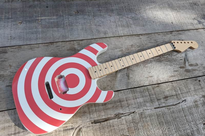 Hair metal 80's Tribute Bullseye Body and Neck DIY image 1