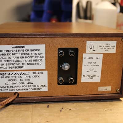 Restored Realistic  TR-700 (14-930) 8 Track Player with original box image 11