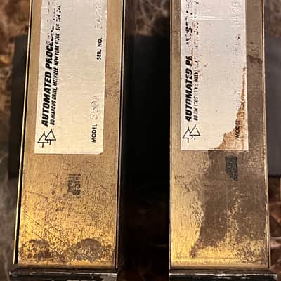 API 550A Vintage Matched Pair S/N 5427 5428 Melville Sequential Huntington 2520 Very Good image 3