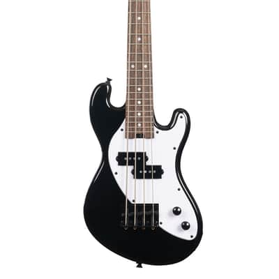 Kala UBASS-SB-BK-FS Solid Body 4-String Fretted U-BASS With Gig Bag, Jet Black image 2