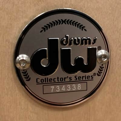 DW Collector's Series Pure Maple 14x22 Bass Drum Floor Tom in Natural Satin Oil with Chrome Hardware image 2