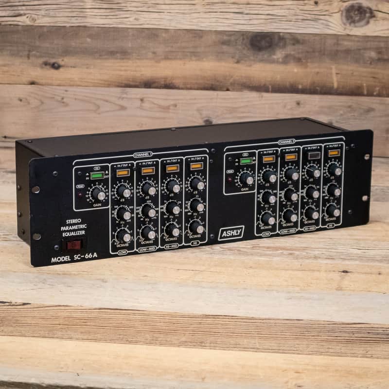 Ashly SC-66A (SC66A) Vintage Stereo Parametric Equalizer 2-Channel EQ U287514