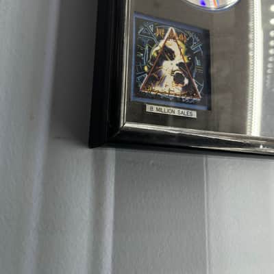 RARE Def Leppard RIAA Hysteria Award Presented To Steve Clark Gibson Guitar 10 Million Copies image 6