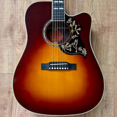 Epiphone "Inspired by Gibson Custom" Hummingbird Deluxe EC Autumn Burst image 2
