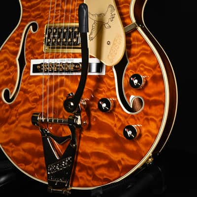Gretsch Limited Edition Falcon Center Block Jr. w/ Bigsby & Quilted Maple- Roundup Orange 2025 (JT25030792) image 10