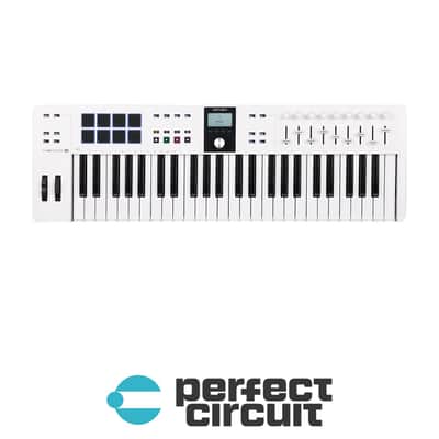 Arturia KeyLab Essential 49 Mk3 MIDI Keyboard Controller (White) image 1