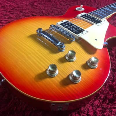 Electric Guitar Les Paul GRECO EG-500 Cherry Sunburst Hard Case Japan Vintage image 3