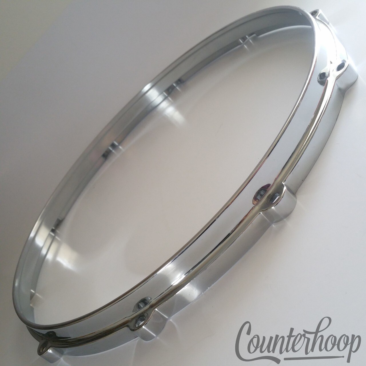 Pearl 14" Die-Cast 10-Lug Snare Drum Batter Rim/Hoop Chrome* — main photograph
