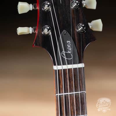 Knaggs Chena T2 Flame Top Hollowbody Guitar – CherryBurst image 5