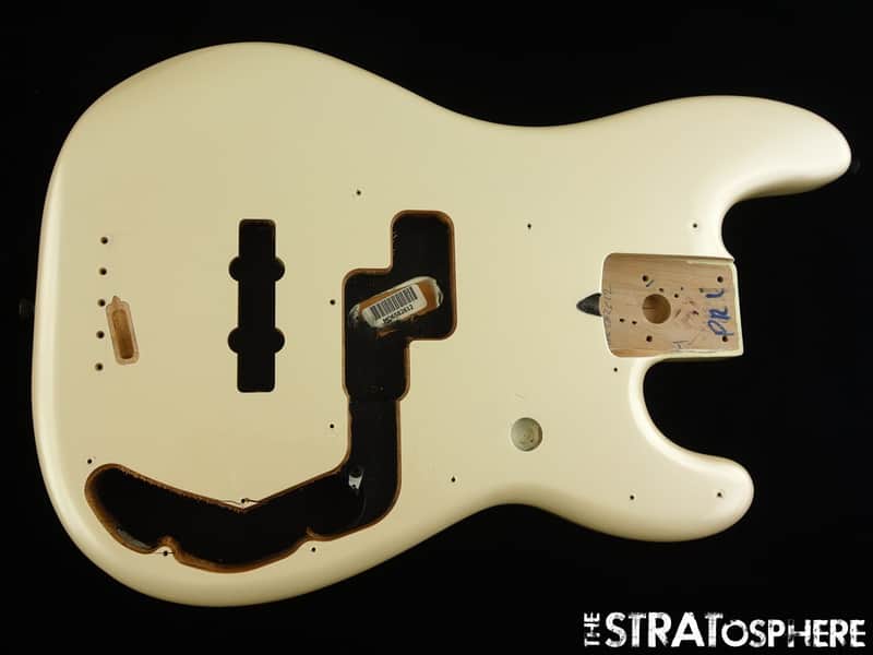 Fender Duff McKagan Deluxe Precision BASS BODY, P Bass Guitar Part White Pearl image 1