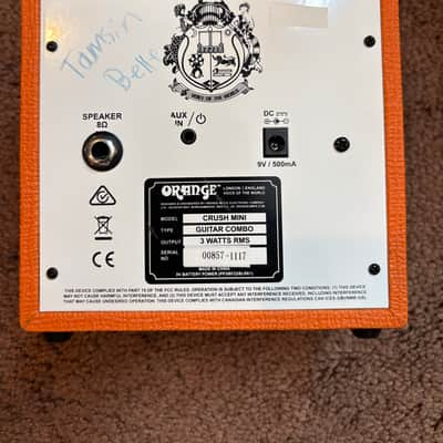 Orange Crush Mini 3-Watt 1x4" Guitar Combo 2018 - Present - Orange image 3