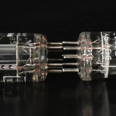 2x Mullard M8162/12AT7WA/CV4024 Top Square Getter Made in Gt. Britain Amplitrex Tested image 6