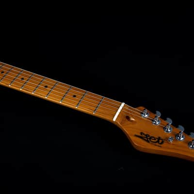 Jet JT-450 QTPK 450 Series Basswood Quilted Maple Body Canadian Roasted Maple Neck 6-String Electric Guitar image 9