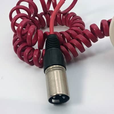 Custom Lo-Fi Telephone Microphone - Nortel Harmony 1990’s Phone Mic - White/Red w/ Base image 5