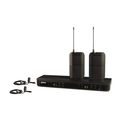 Shure BLX188/CVL Dual-Channel Dual Lavalier Wireless Mic System, Includes 2x BLX1 Bodypack Transmitter, BLX88 Dual Channel Receiver, 2x CVL Centravers image 2