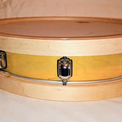 TAMA PICCOLO SNARE DRUM (see video)13" 8L 80's - NATURAL LACQUER-FREE SHIP TO C-USA! image 6