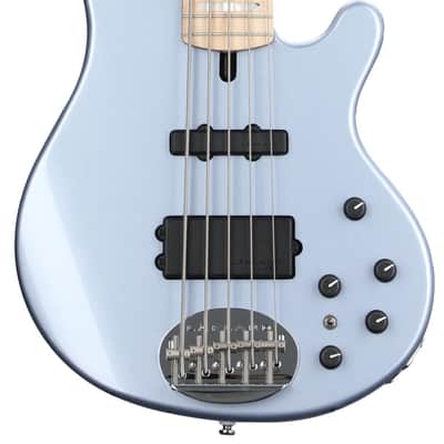 Lakland Skyline 55-02 Custom Bass Guitar - Ice Blue Metallic with Maple Fingerboard image 1