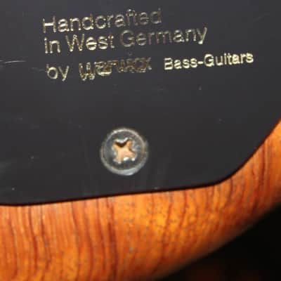Vintage 1991 Warwick Thumb Thru Neck Golden Era Left Handed Bass Guitar w/ Case image 4
