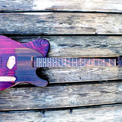 Telecaster "barncaster" body with Wenge neck and rosewood pickguard image 1