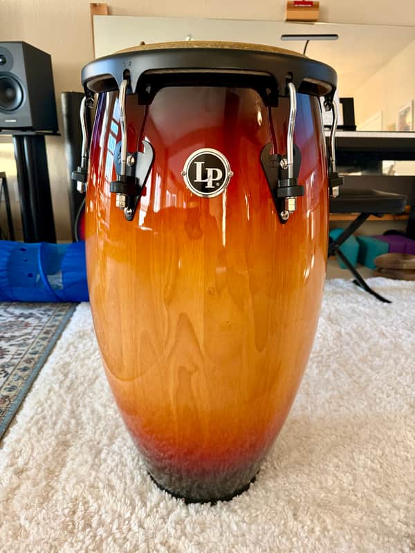 Latin Percussion M854S-VSB Matador Series Custom Accent 12.5" Tumba with Black Hardware 2010s Vintage Sunburst image 1