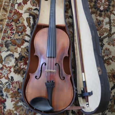 Vintage Full Sized Violin with Case and Bow 60's image 6