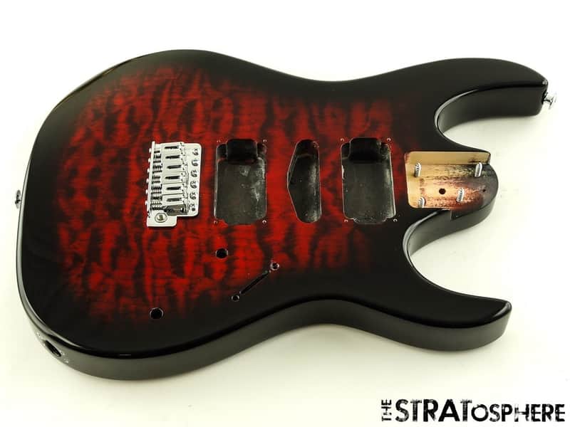 Ibanez GRX70QA BODY & HARDWARE GIO Series Quilted Maple Transparent Red Burst image 1