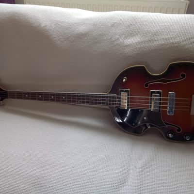 Eko Violin Bass, Left handed, Sunburst 1960s image 2