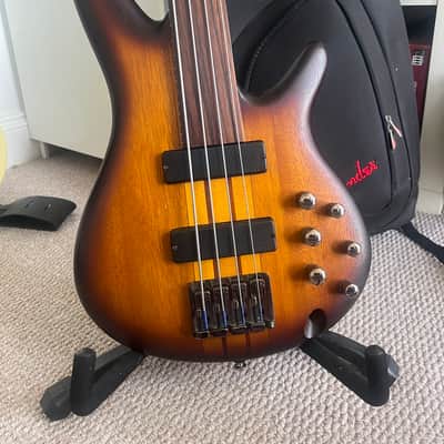 Ibanez SRF700-BBF Bass Workshop Fretless Soundgear 2014 - Present - Brown Burst Flat image 2