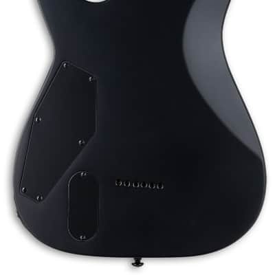 ESP LTD MH-1000 Baritone Electric Guitar. Black Satin image 4
